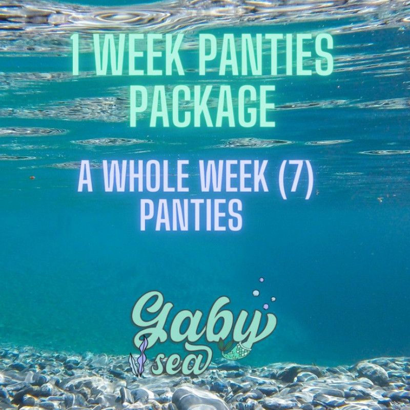 1 week pantie package