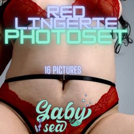 Red lingerie photoset