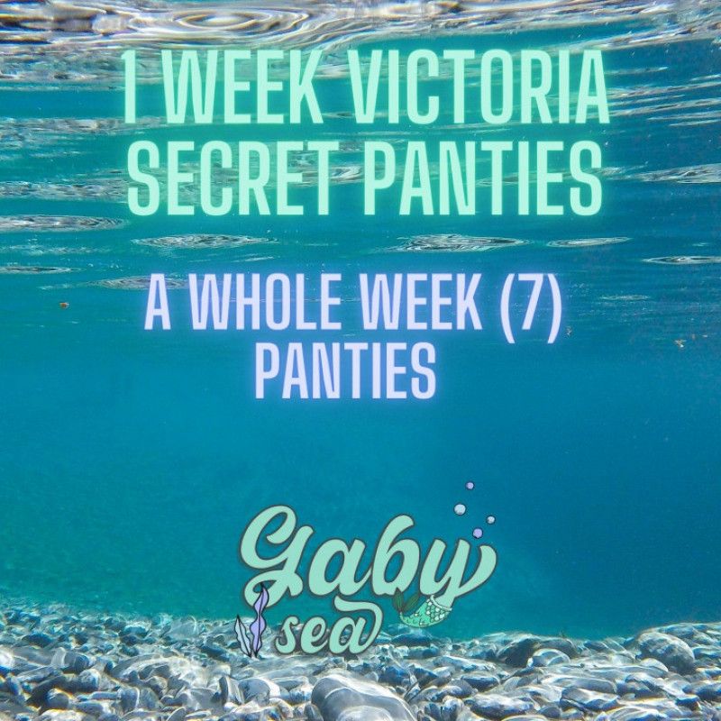 7 victoria secrets panties week bundle