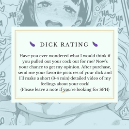 Dick Rating!