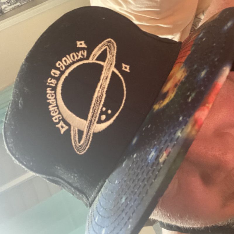 Used Gender is a galaxy hat