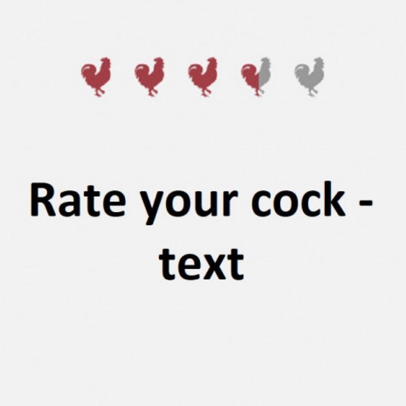 Rate your cock text version