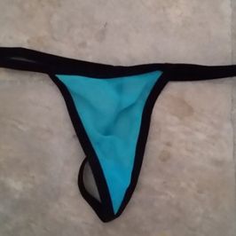 Neon Blue Thong