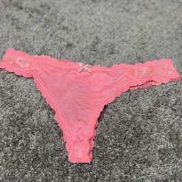 Worn Victoria secret thong set 3