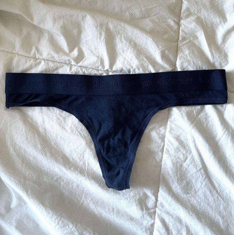 VS Navy Blue Thong