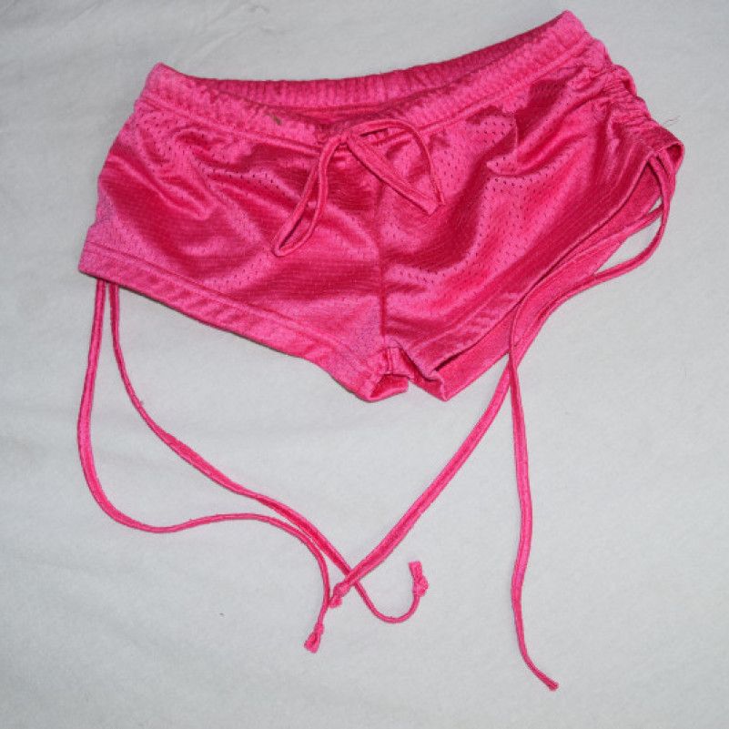 Pink Booty Shorts Adjustable strings