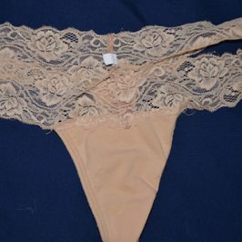 Tan Cotton Thong