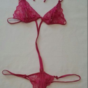 Pink Pantie Bra Combo