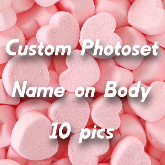 Custom Photo Set Name On Body 10 PICS