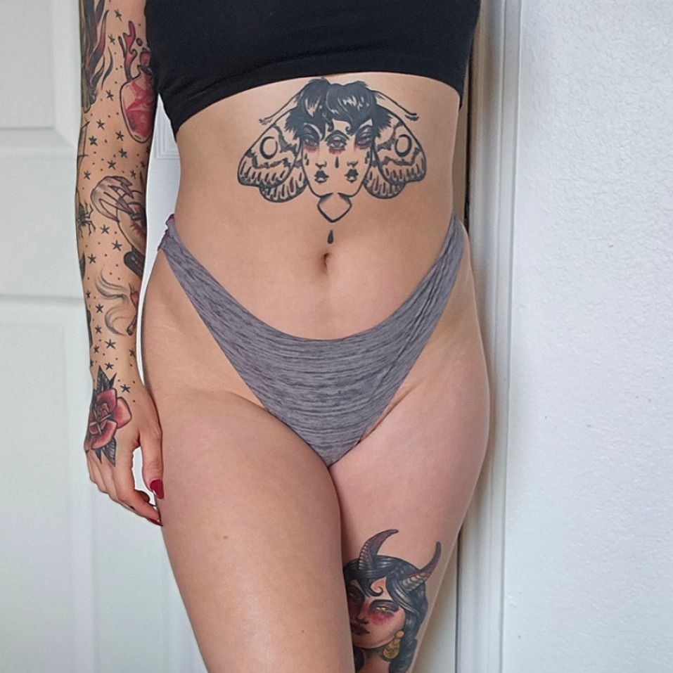 Grey and Pink Lace Victoria Secret Panties