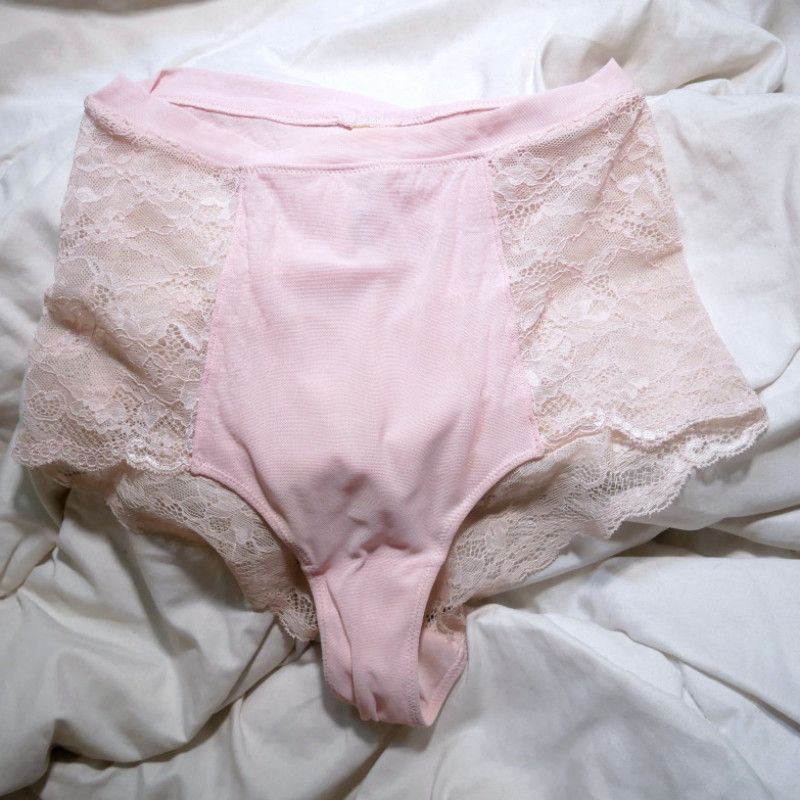 pink lace panties