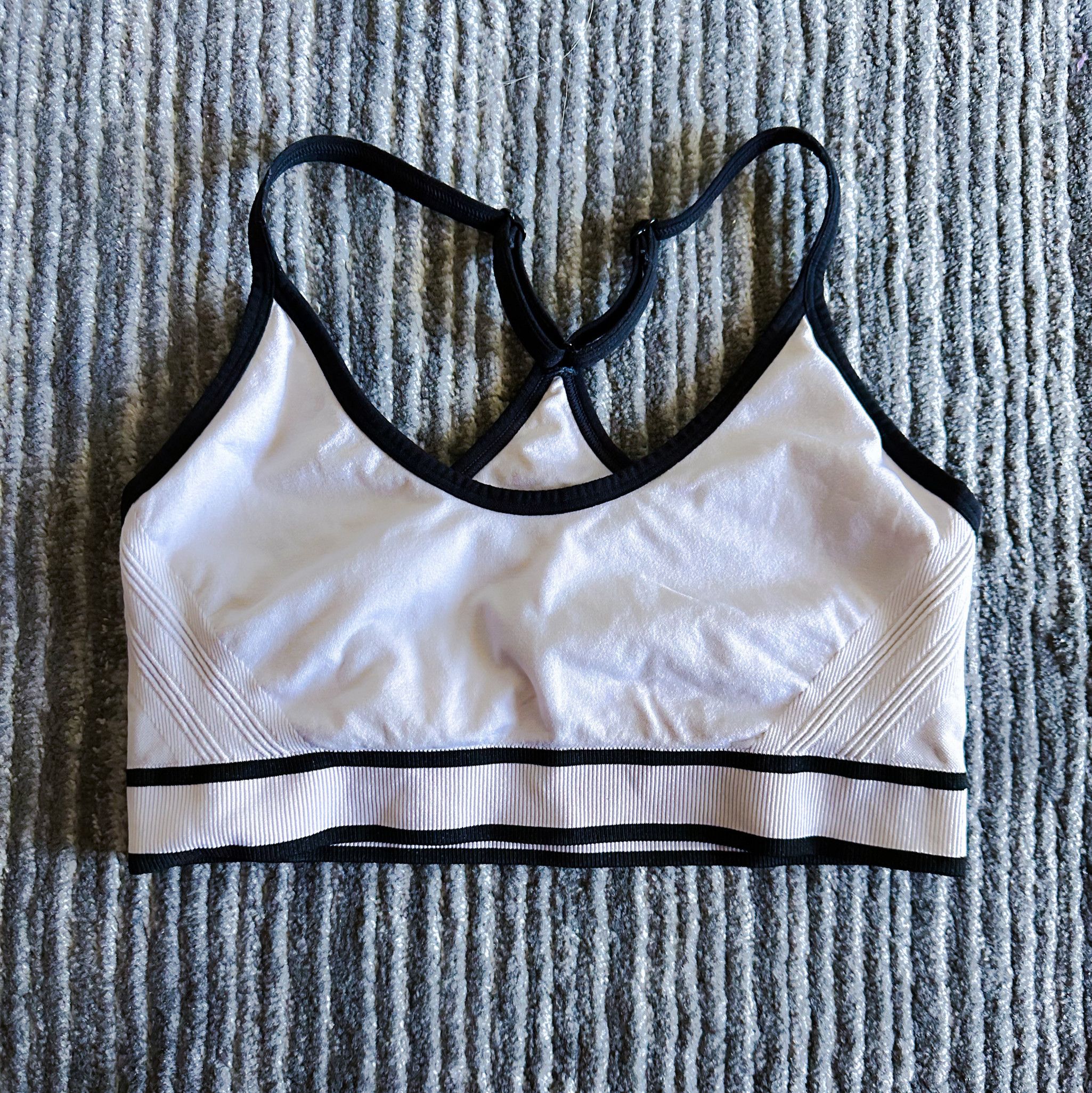 Sweaty Two Day Worn Gym Sports Bra WHITE