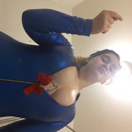 Blue Body Suit Photo Set