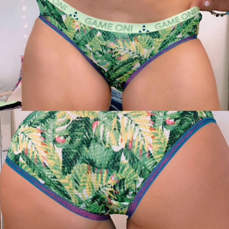 Game on Tropical full back panties