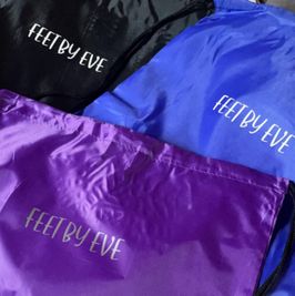 FeetByEve drawstring backpacks