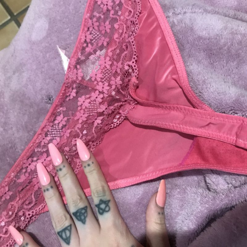 Buy my worn pink thong