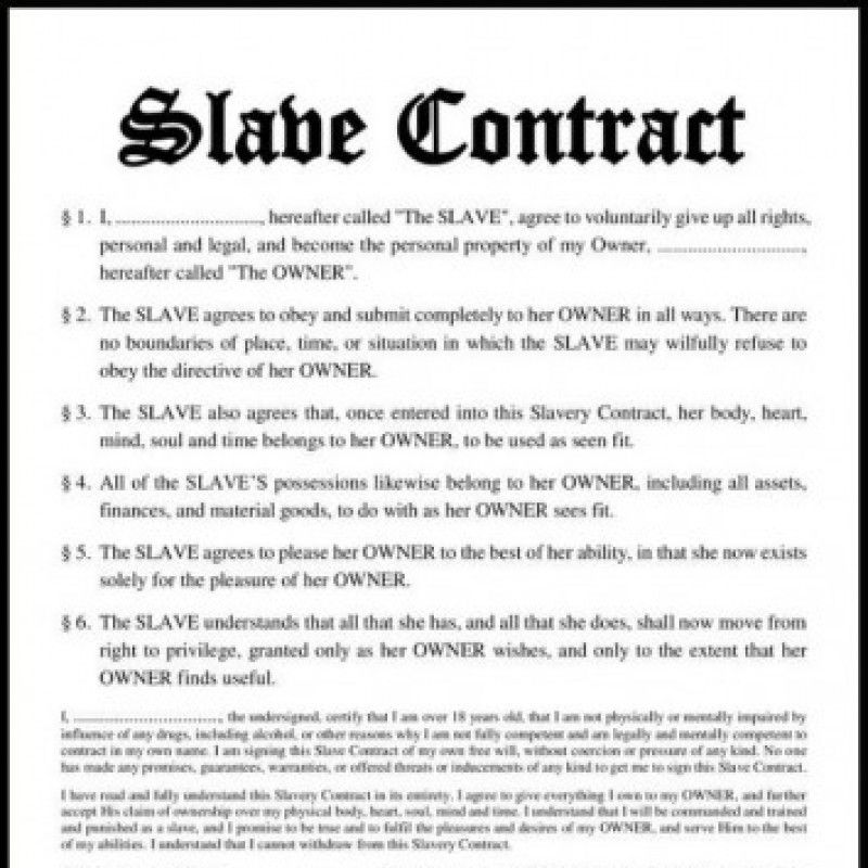 Slave Contract