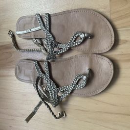 Strapy Gold Sandals