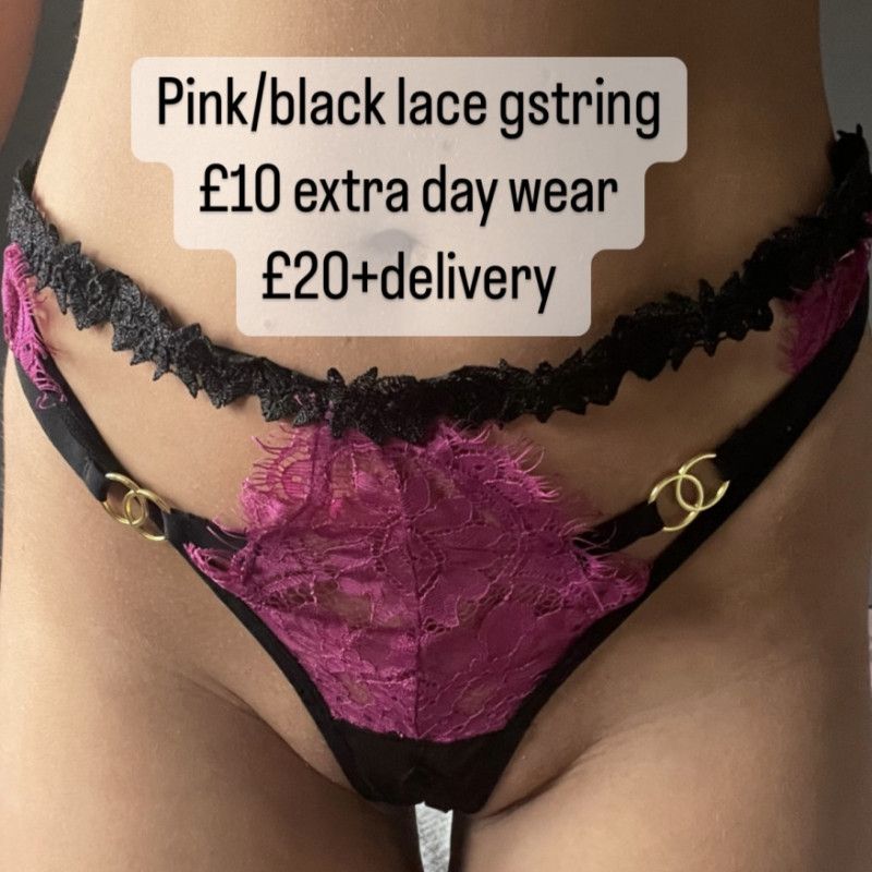 PINK BLACK GSTRING