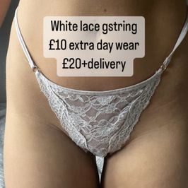 WHITE LACE GSTRING