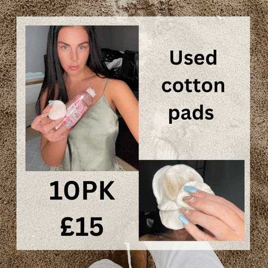 Used cotton pads