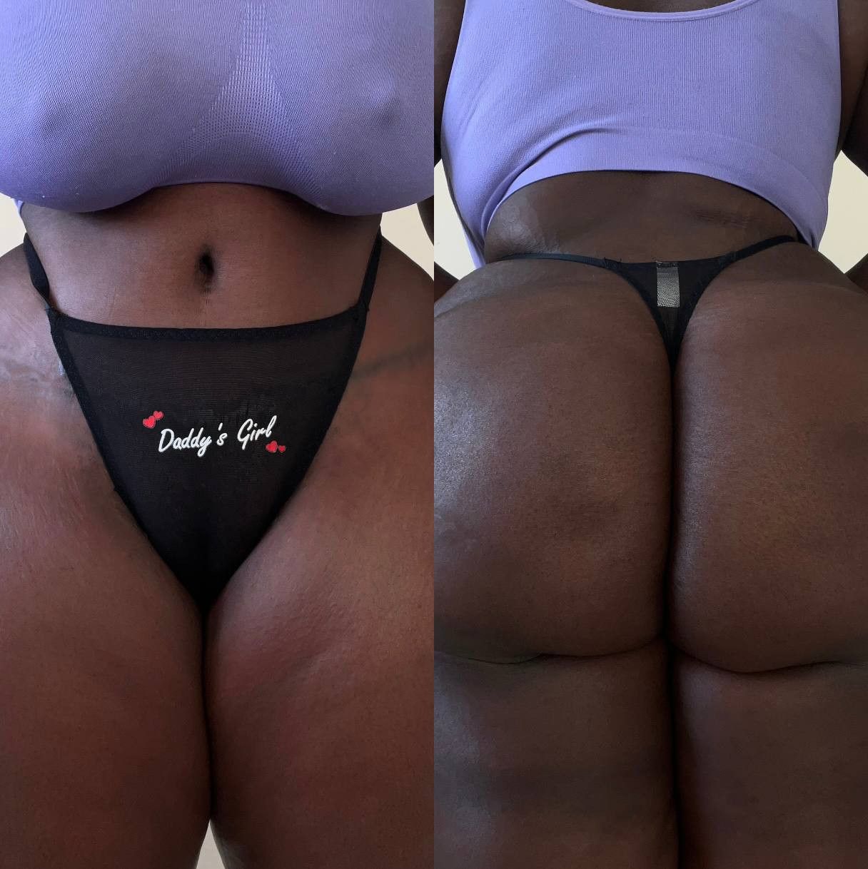 2 Day Worn Daddys Girl Mesh Thong