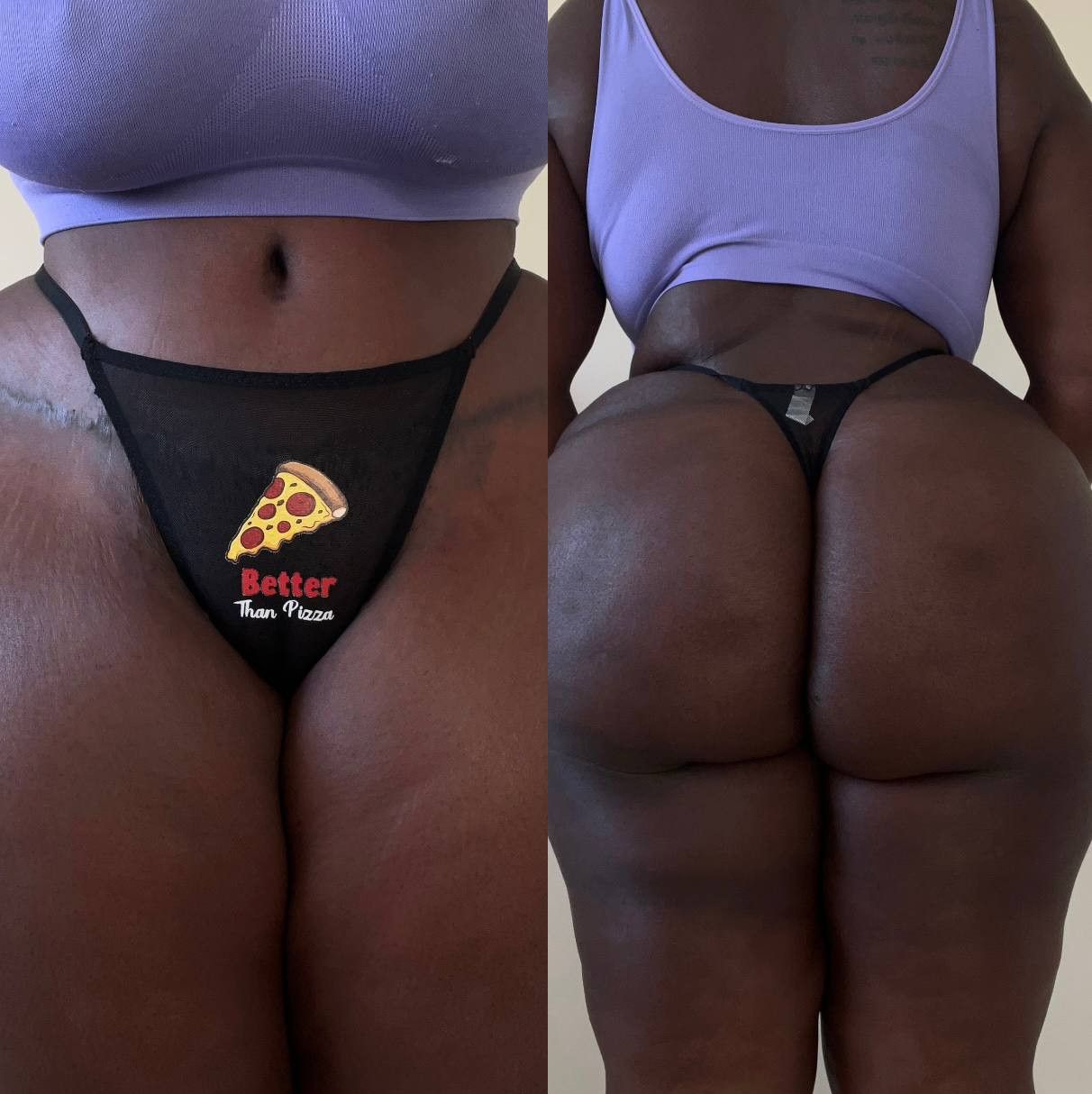 2 Day Worn Better Than Pizza Thong