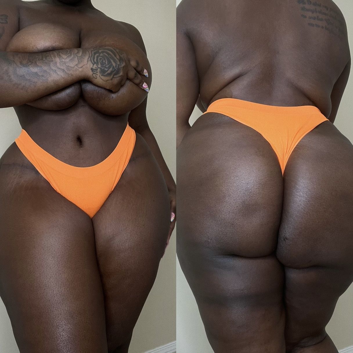 2 Day Worn Orange Thong