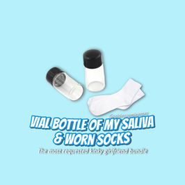 Vial Bottle Of My Saliva And Worns Socks