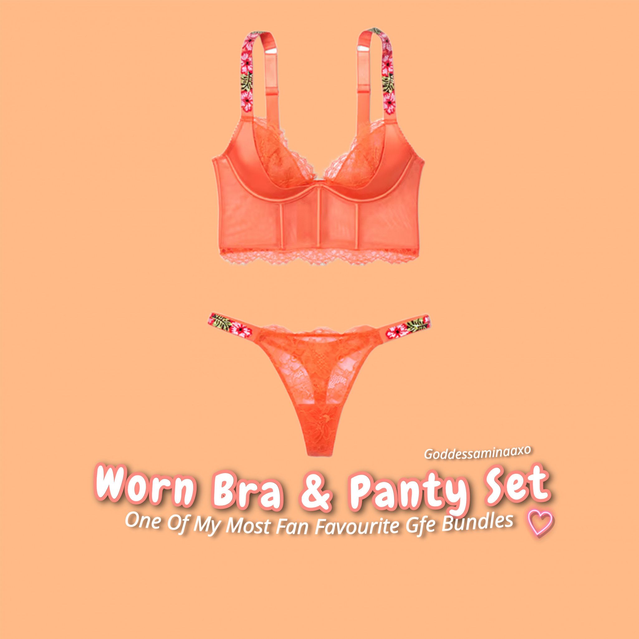 Worn Bra And Panty Set