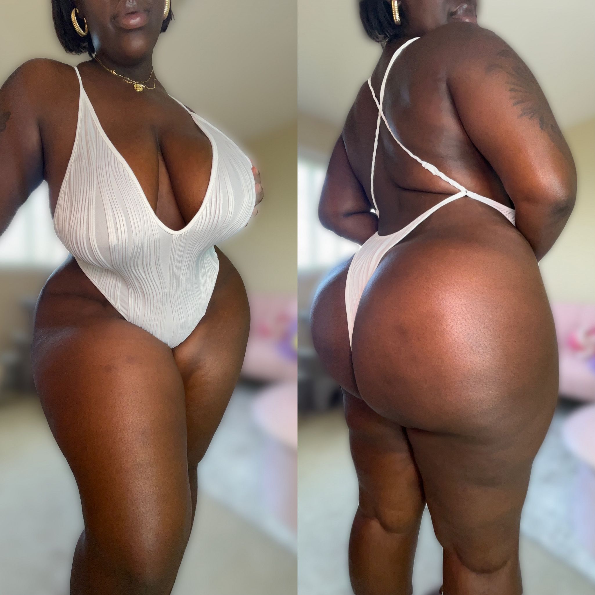 2 Day Worn White Bodysuit