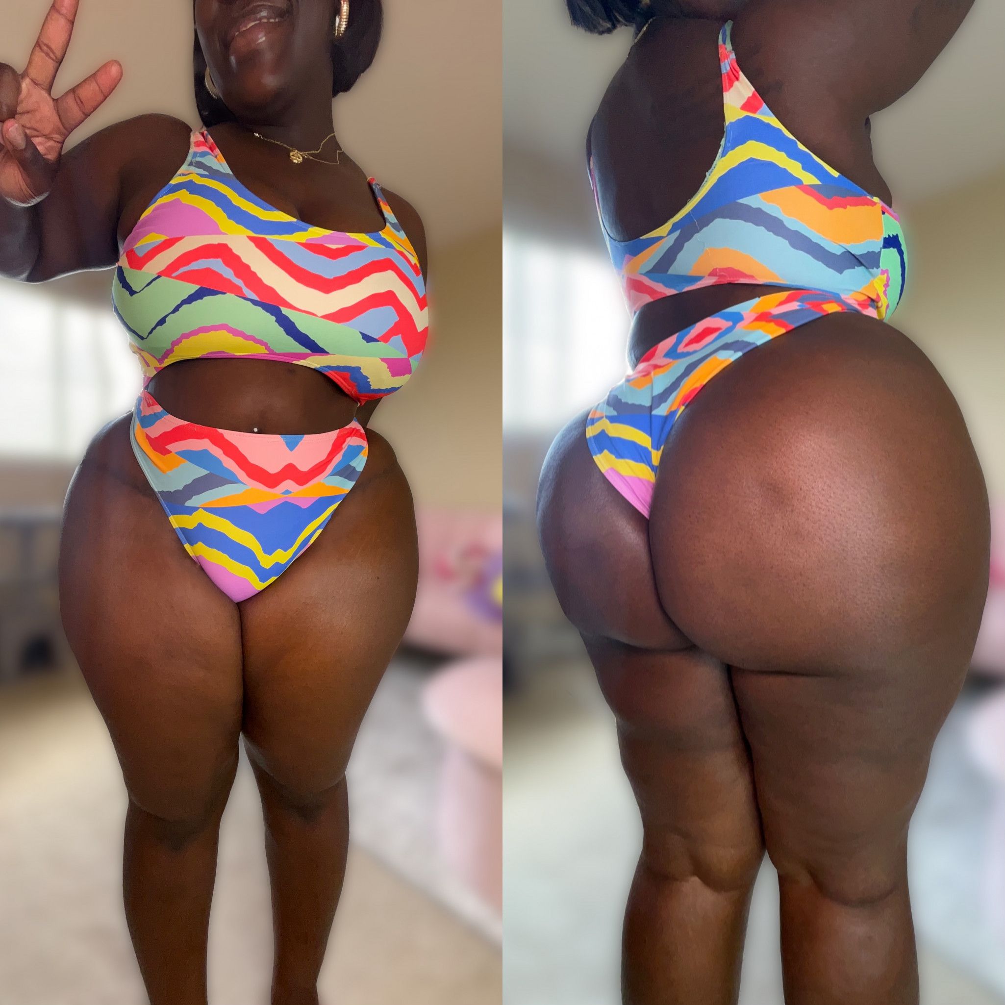 Worn 2 Piece Bathing Suit