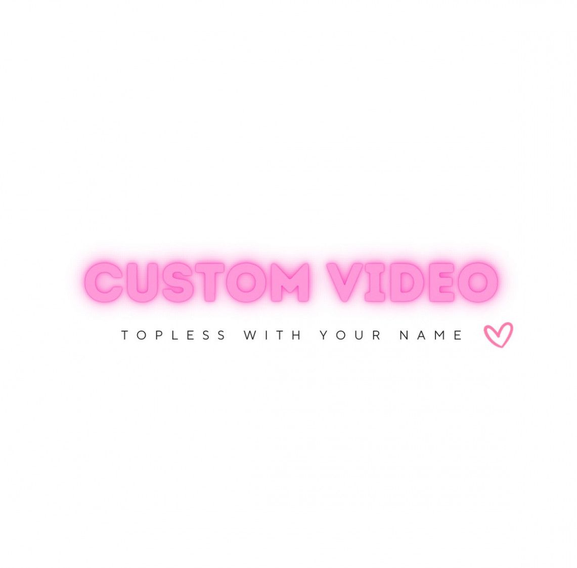 Special: Custom Topless Video With Your Name