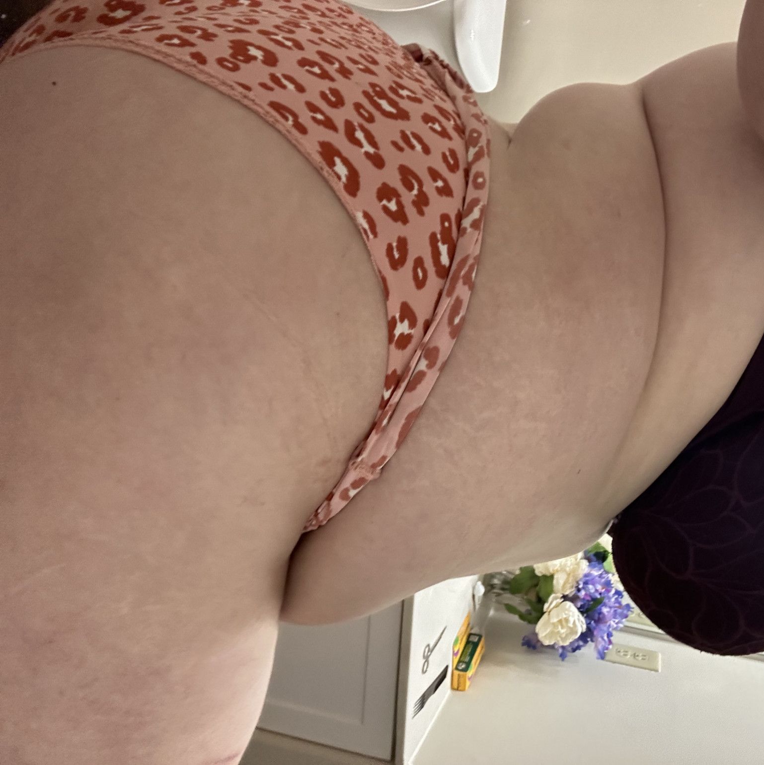 Worn panties dirtied by BBW Cumslut