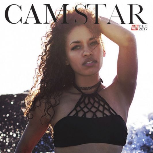 Signed Cam Star Magazine and Polaroid