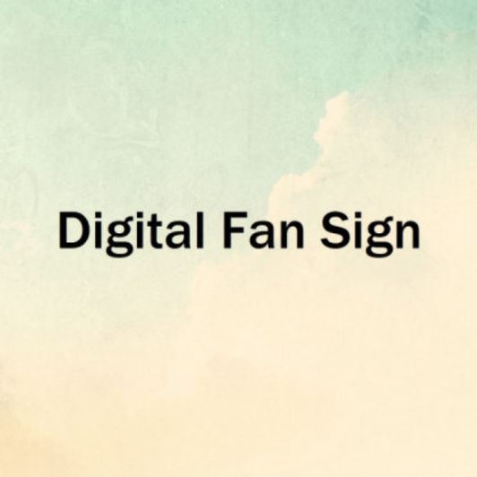 fan sign