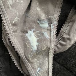 Dirty sticky smelly cum filled panties