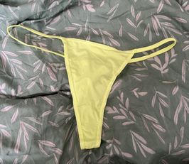 Yellow Thong Underwear