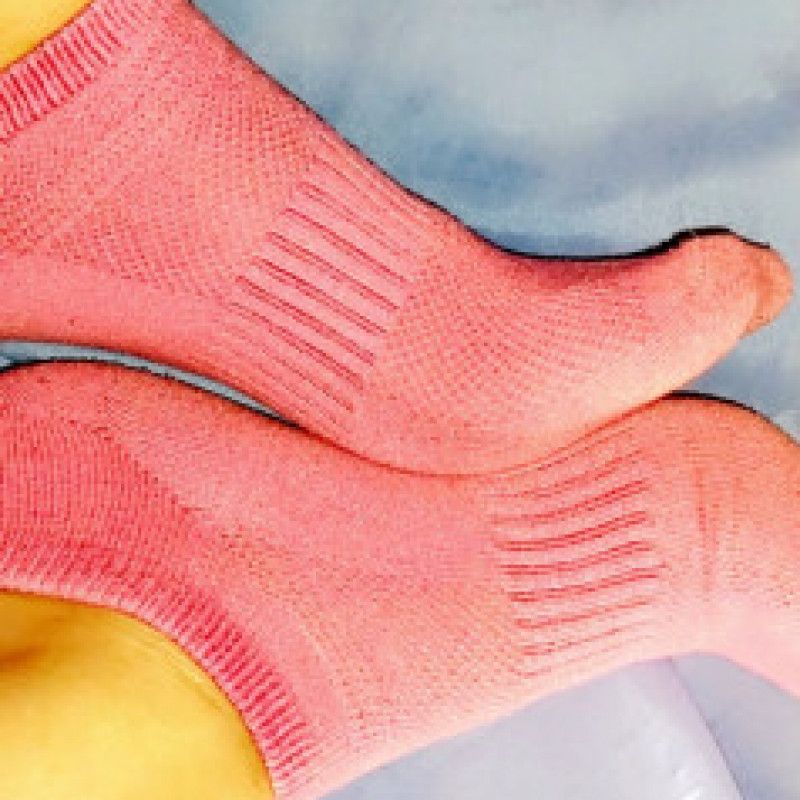 Hot pink ankle socks