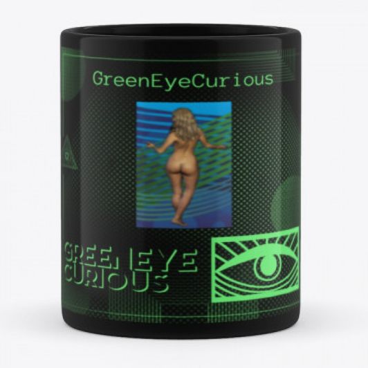 GreenEyeCurious33 Coffee Cup