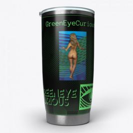 GreenEyeCurious33 Stainless Steel Tumbler