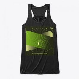 GreenEyeCurious3 Flowy Tank Top