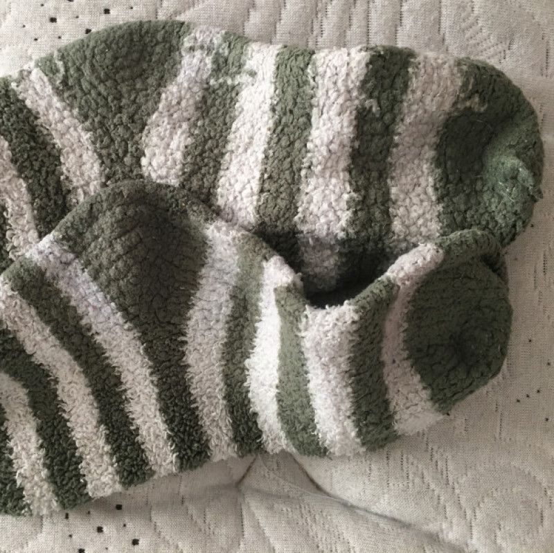 My dirty striped fuzzy socks