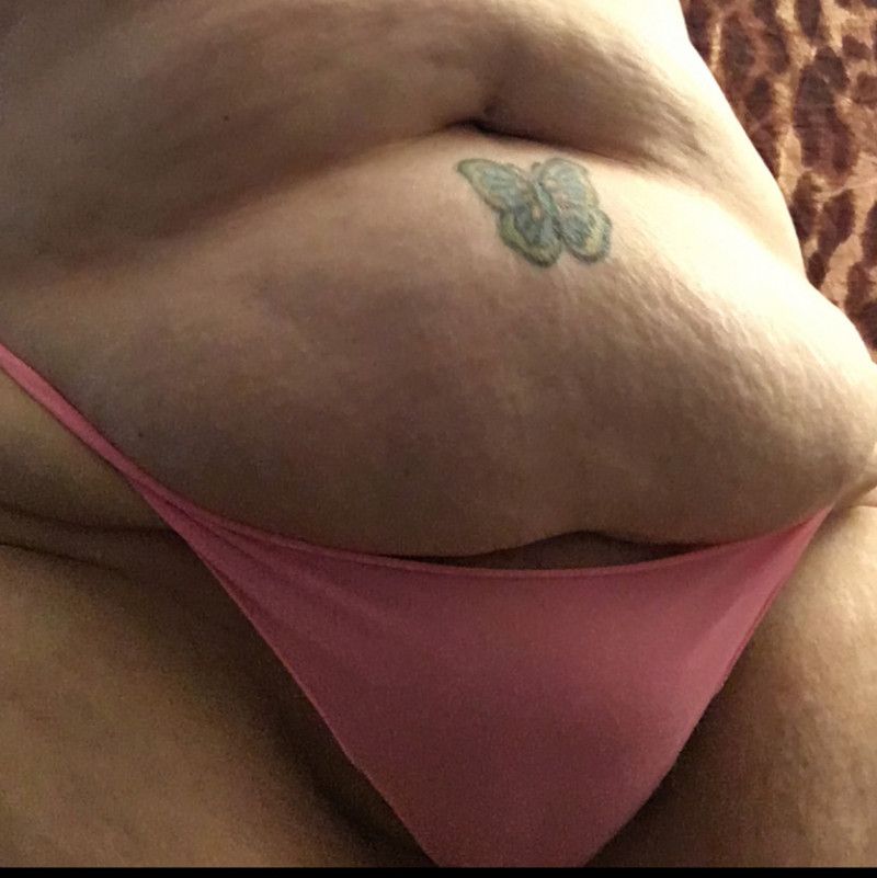 BBW milfs pretty pink thong