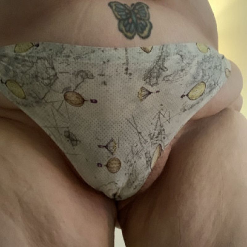 Damaged dirty thong from mom