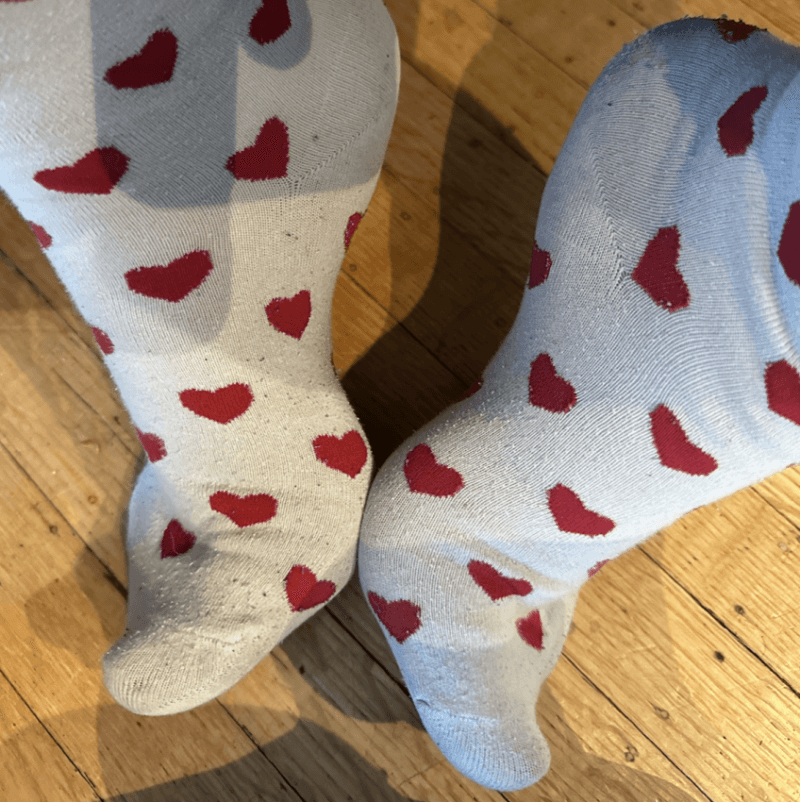 Cute heart socks