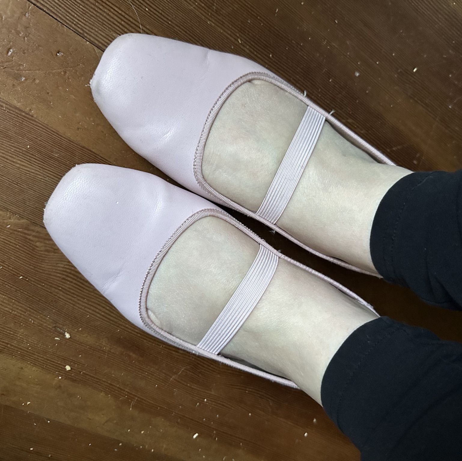 Light pink ballet style flats