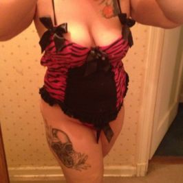 Used pink tiger lingerie