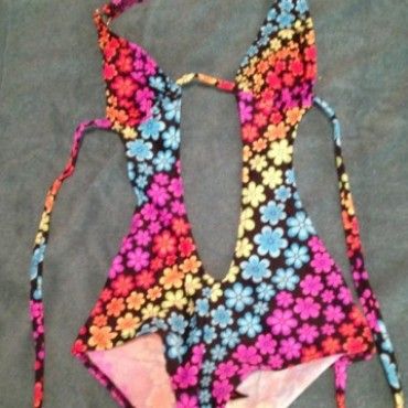 flowery monokini