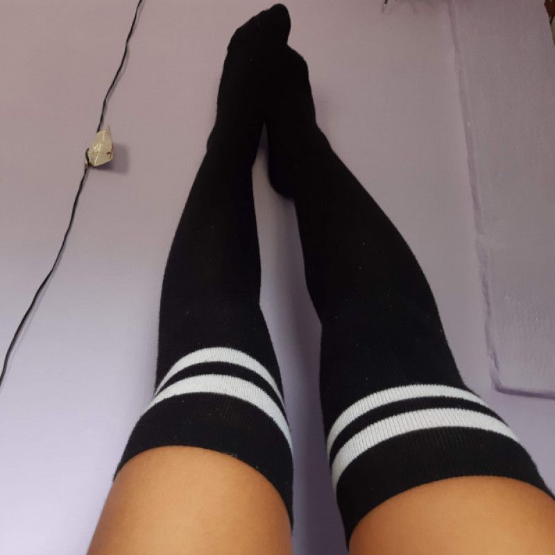 Black Knee Socks